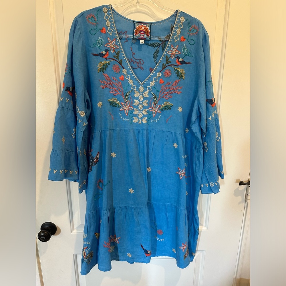 Johnny Was Zoe Tiered Dress XL